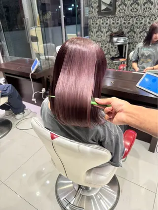 セミロング カラー 北條 一真のヘアスタイル