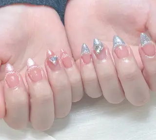 ネイル candy nail 韓国風ワンホンネイルのネイルデザイン