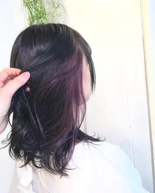 セミロング カラー ボブ/レイヤー/ nanamiのヘアスタイル
