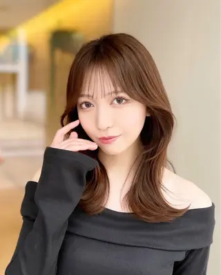 ミディアム カラー 🦋韓国系指名No1 店長/圓山 祐也🦋のヘアスタイル