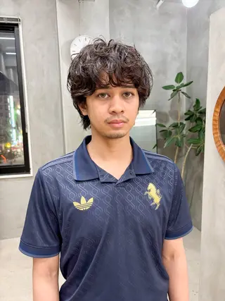 メンズ 横井伴典　矢場町 メンズパーマ/カットのヘアスタイル