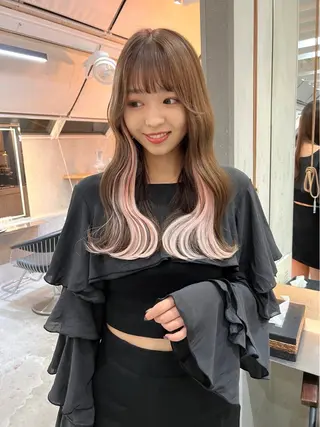 ロング 水原　悠吾 ELISS　ブリーチのヘアスタイル