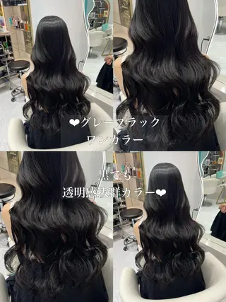 ロング カラー 𝑹𝒊𝒉𝒐🎀 名駅/大人韓国ヘアのヘアスタイル