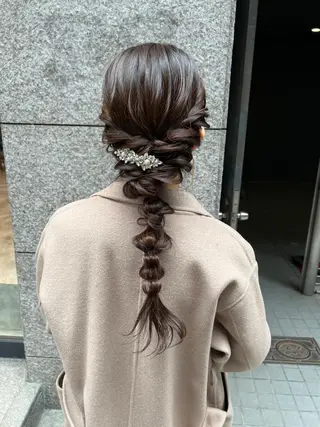 ロング ヘアアレンジ THINK SHOP sakiのヘアスタイル