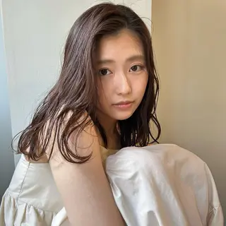 ロング カラー 田中 樹奈のヘアスタイル