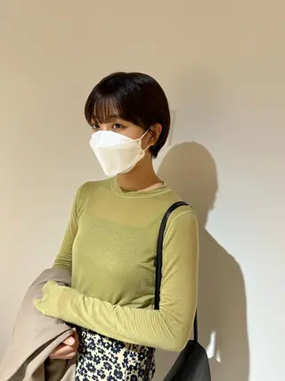 ショート io濱川 遥のヘアスタイル