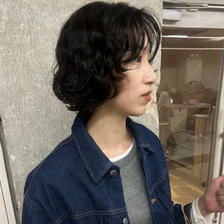 ショート パーマ 伊藤ほのか/パーマ /酸性ストレートのヘアスタイル