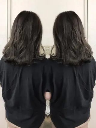 ミディアム カラー ヘアアレンジ 三輪 太一のヘアスタイル