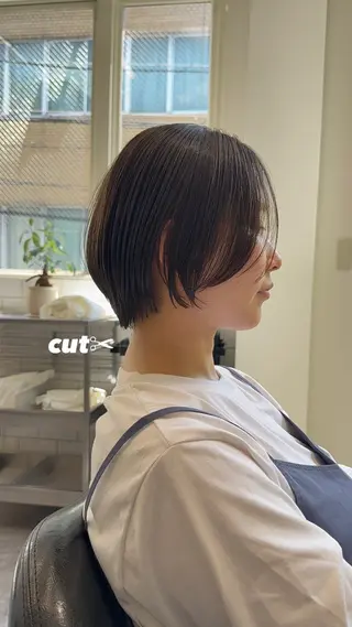 ショート バレイヤージュモデル 募集👒ヨンスクのヘアスタイル