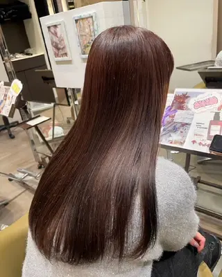 ロング カラー 髪質改善/ハイトーン /デザイン見正 恵弥のヘアスタイル