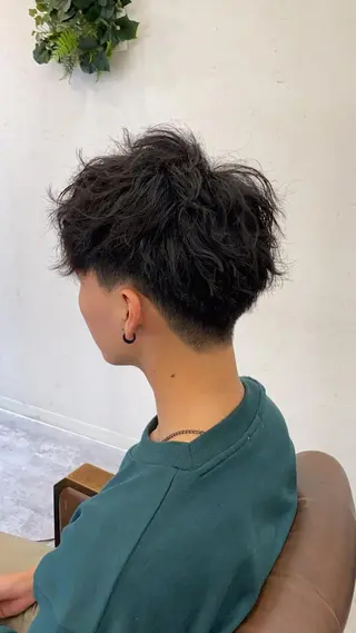 ショート パーマ メンズ 🟢NEGi🟣 🫧髪質改善のヘアスタイル