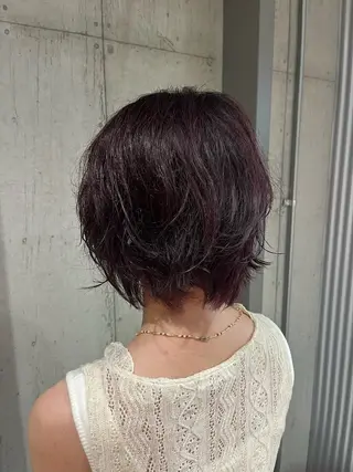 ショート カラー ヘアアレンジ ボブ×艶カラー 特化・リクト💥のヘアスタイル