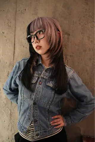 ロング カラー ヘアアレンジ cocoha 🫟のヘアスタイル