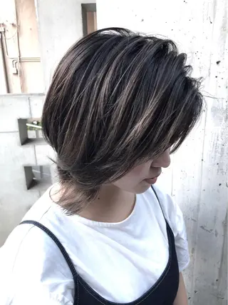 ショート カラー 【店長】外国人風 メンズヘア尾上雄輝のヘアスタイル
