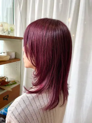 セミロング カラー fio マナミのヘアスタイル