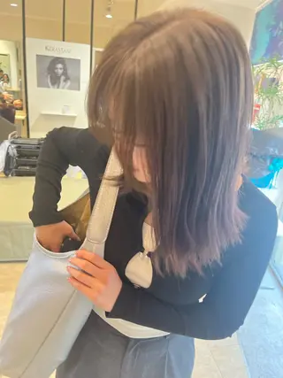 ミディアム カラー RIO 福岡美容師のヘアスタイル