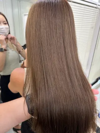 ロング カラー 髪質改善/レイヤー ストウシンゴのヘアスタイル