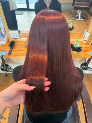 ロング カラー 🩶西 雪乃/透明感 くすみカラー🫧のヘアスタイル