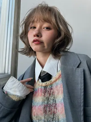 ショート 🩵縮毛矯正・ボブ 岩原朋也🩵のヘアスタイル