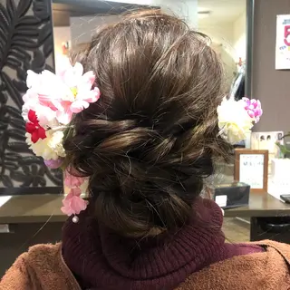 ロング ヘアアレンジ pep natsumiのヘアスタイル