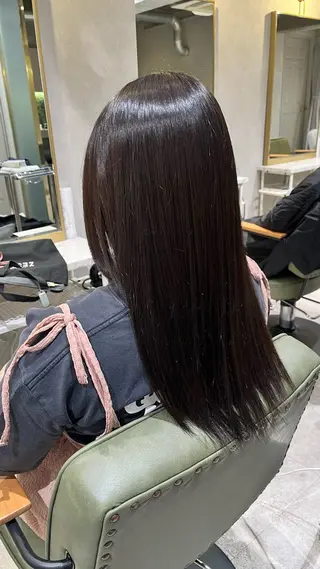 セミロング カラー 新宿/ヘアカラー AiNAのヘアスタイル