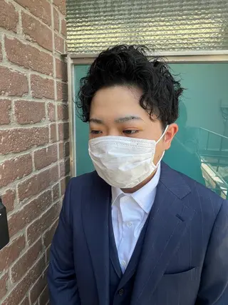 ショート カラー パーマ ヘアアレンジ メンズ キッズ ネイル アイブロウ 久木原 ゆりのヘアスタイル