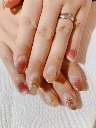 セミロング shandy nailのネイルデザイン