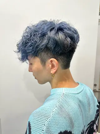 ショート パーマ REMMA 外国人風メンズヘアのヘアスタイル