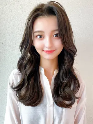 ロング カラー 山﨑 翼のヘアスタイル