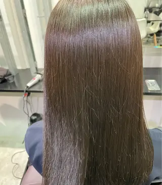 セミロング カラー 韓国/レイヤーカット 顔周り/廣瀬達哉のヘアスタイル
