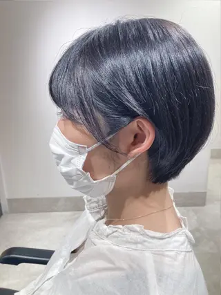 ショート カラー スキバサミを使わない カット🌼唯🌼のヘアスタイル