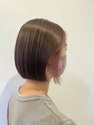 ショート カラー 赤み消しカラー 🩵かりんのヘアスタイル