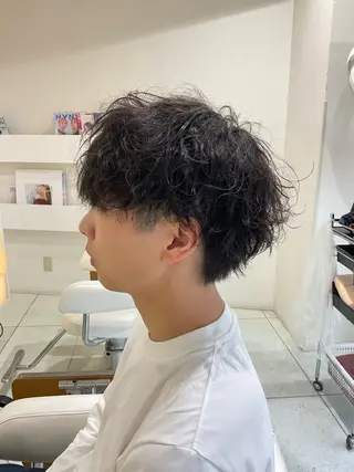 パーマ メンズ 稲村 直也のヘアスタイル