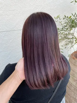 セミロング カラー 鵜飼 真伍のヘアスタイル