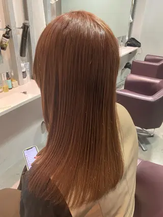 ミディアム カラー 低ダメージパーマ ケアパーマ/武田明大のヘアスタイル