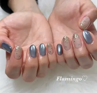 ネイル フィルイン／自爪育成 ／爪に優しい施術のネイルデザイン