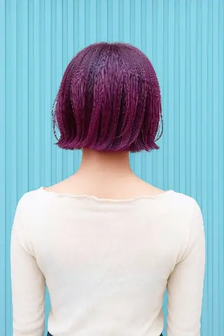 ミディアム 髪質改善＆白髪ぼかし カラー♡店長みやけ♡のヘアスタイル