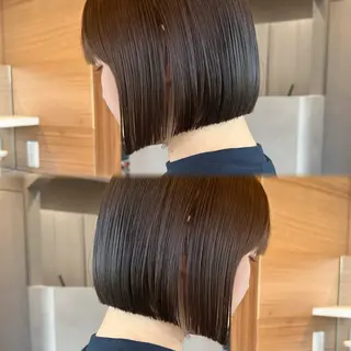 ミディアム ボブ　フレンチボブ/ レイヤー縮毛Yukiのヘアスタイル