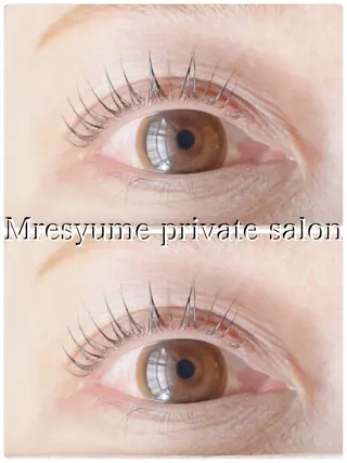 マツエク・マツパ Mresyume MAYUのマツエク・マツパデザイン