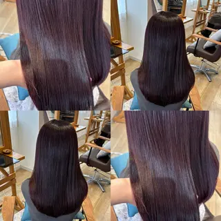 ロング カラー RINNO🌷透明感 カラー/縮毛矯正のヘアスタイル