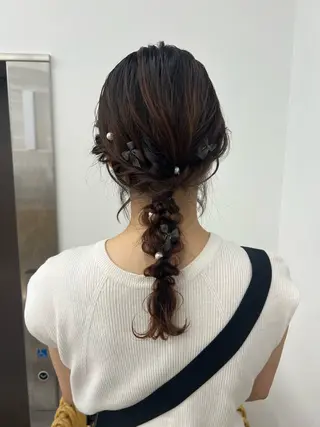 ヘアアレンジ アレンジ/ブラウン カラー HARU🕯のヘアスタイル