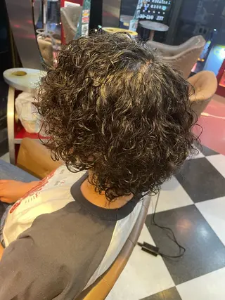 ショート メンズ 横浜カットパーマ 特殊/ 平林侑馬のヘアスタイル