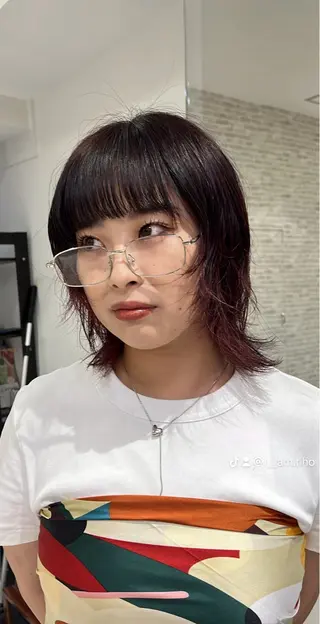 ミディアム カラー 艶髪【カラー支持率 No.1】リノ🪐のヘアスタイル