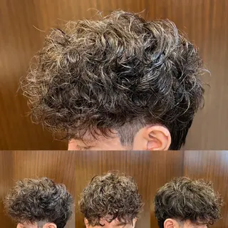 ミディアム パーマ メンズ 💈田上 立輝のヘアスタイル