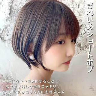 ショート カラー 💍新宿ショート 💍岩田莉奈のヘアスタイル
