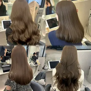 セミロング カラー 透明感カラー/ りおのヘアスタイル