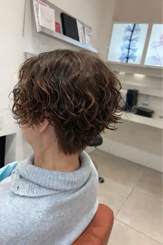 ショート パーマ LUCIDO STYLE reMix所属・レディースパーマ/ 谷澤佑貴のヘアスタイル