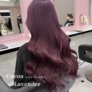 ロング カラー 韓国風艶髪🎀 暖色カラー🤍のヘアスタイル