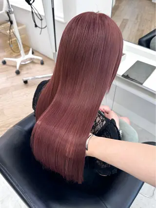 ロング カラー ParveMix 楠本結菜のヘアスタイル