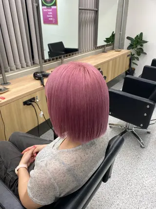 ミディアム カラー カットモデル様無料 💎saaya💎のヘアスタイル
